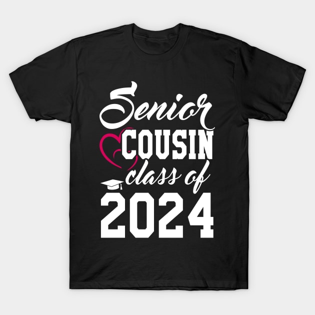 Class of 2024 Senior Gifts Funny Senior Cousin T-Shirt by KsuAnn